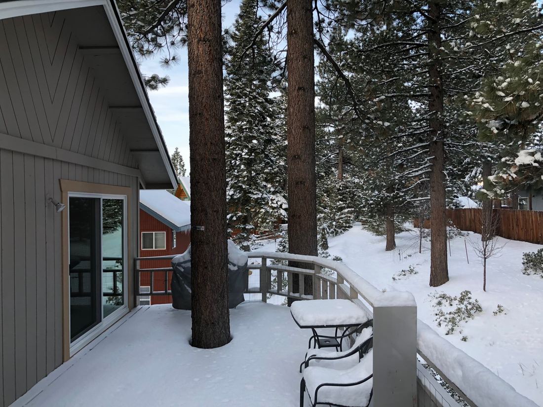 Patio with Grill, in Winter
