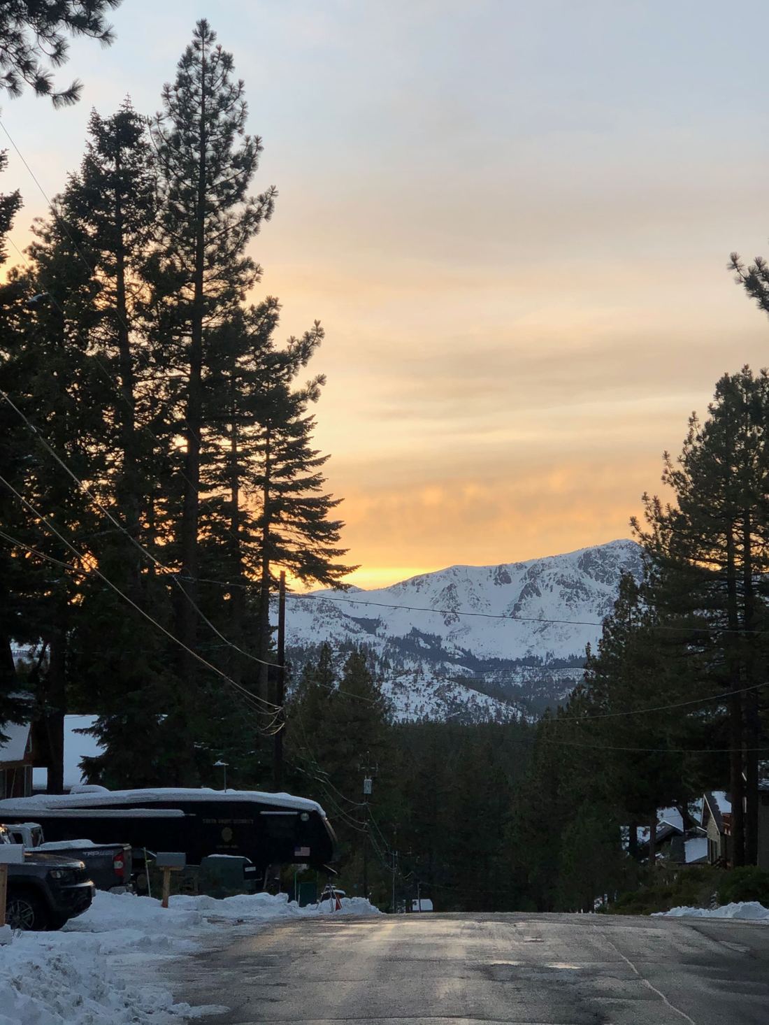Winter Sunset from Marshall Trl
